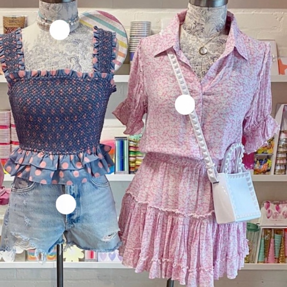 Collared Floral Ruffle dress